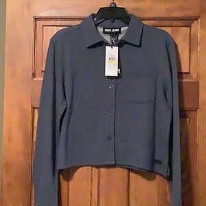 NWT DKNY Button Up Sweatshirt